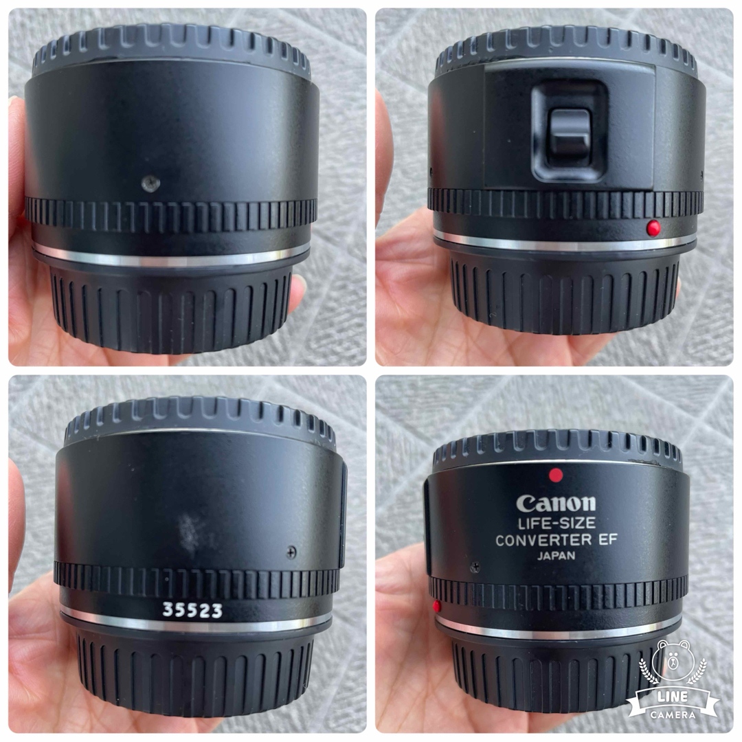 Canon(キヤノン)のCanon COMPACT-MACRO EF 50mm F2.5　セット スマホ/家電/カメラのカメラ(レンズ(単焦点))の商品写真