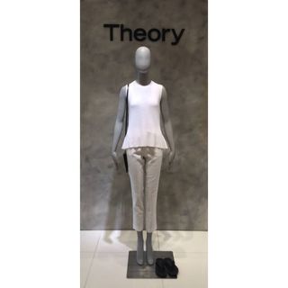 theory - Theory セオリー　ウォッシャブルノースリーブニット　ホワイト　サイズS