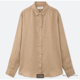 ユニクロ(UNIQLO)の【ユニクロ】プレミアムリネンシャツ長袖(シャツ/ブラウス(長袖/七分))