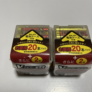 オームデンキ(オーム電機)の乾電池　単3　22本　ケース付　×2(その他)