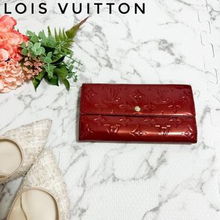 ルイヴィトン(LOUIS VUITTON)の【限定品☆特別大特価】ルイヴィトン LV 赤 ヴェルニ 長財布 モノグラム(財布)