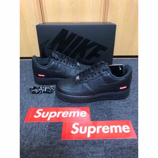 Supreme - 【新品】Supreme Nike Air Force1Low BLACK24.5