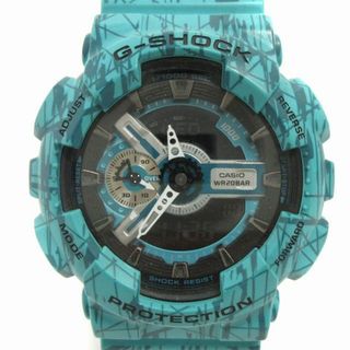 ジーショック(G-SHOCK)のジーショック 腕時計 スラッシュパターン クォーツ アナデジ 青系 ■SM1(腕時計(デジタル))