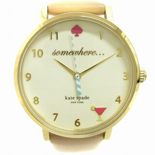 ケイトスペード 腕時計 アナログ クオーツ 三針 レザー ピンク ■SM1(腕時計)
