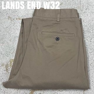 ランズエンド(LANDS’END)の＊7553 LANDS END ランズエンド　テーパード　チノパン　スラックス(チノパン)