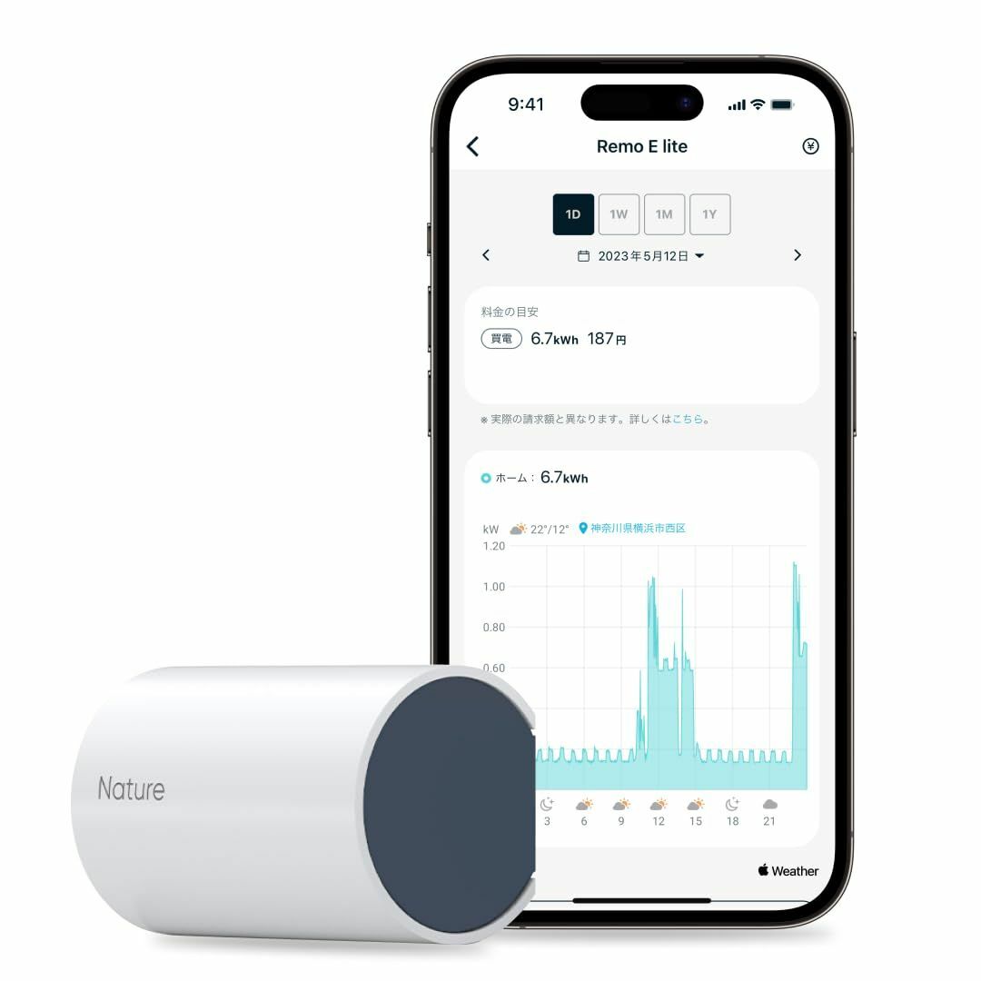 【スタイル:エネルギーマネジメント_パターン:6.電力モニタリング】Nature スマホ/家電/カメラの冷暖房/空調(その他)の商品写真