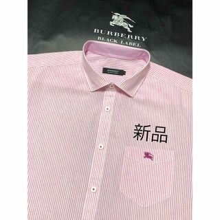 バーバリー(BURBERRY)の新品 LL バーバリーブラックレーベル メンズ 半袖シャツ4(シャツ)