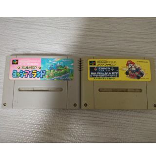 ヨッシーアイランドとマリオカート　SFC(家庭用ゲームソフト)