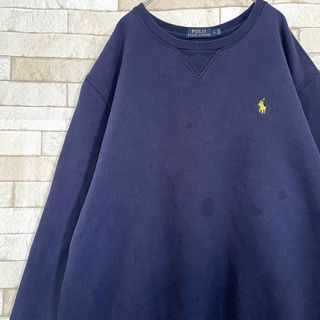 ポロラルフローレン(POLO RALPH LAUREN)のラルフローレン スウェット ポニー刺繍 裏起毛 ネイビー L(スウェット)