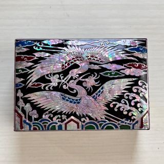 螺鈿細工 アクセサリーケース 工芸品 鳥