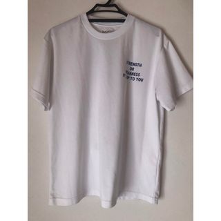 強さも弱さも自分が作る　白　半袖Tシャツ　Lサイズ　(シャツ)