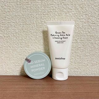 イニスフリー(Innisfree)の〈 2点セット 〉innisfree イニスフリー アミノ洗顔、フェイスパウダー(フェイスパウダー)