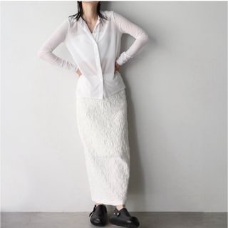 aere russell wrinkles skirt 新品 ラッセルスカート(ロングスカート)