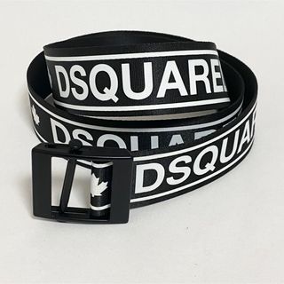 DSQUARED2 - 新品 Dsquared2 ロゴベルト ガチャベルト ロゴテープ ベルト 黒白