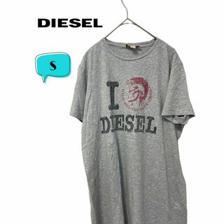 DIESEL ディーゼル　前面プリント　Tシャツ　S(Tシャツ/カットソー(半袖/袖なし))