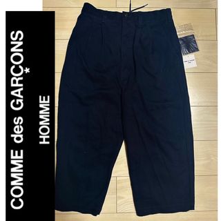 COMME des GARCONS HOMME - コムデギャルソンオム 2タックワイドパンツ HJ-P035-051 ネイビー紺色