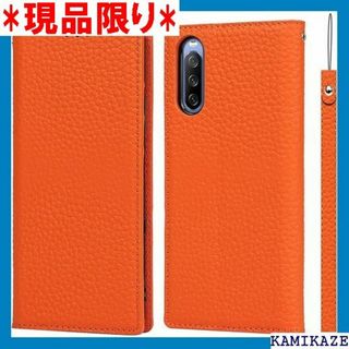 Xperia 10 III ケース手帳型 SOG04 ップ オレンジ 1808(その他)