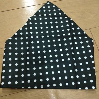 ハンドメイド　大人用三角巾　ドット柄(キッチン小物)