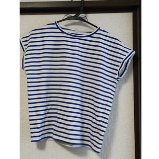 コカ(coca)のcoca MフレンチスリーブボーダーTシャツ(カットソー(半袖/袖なし))