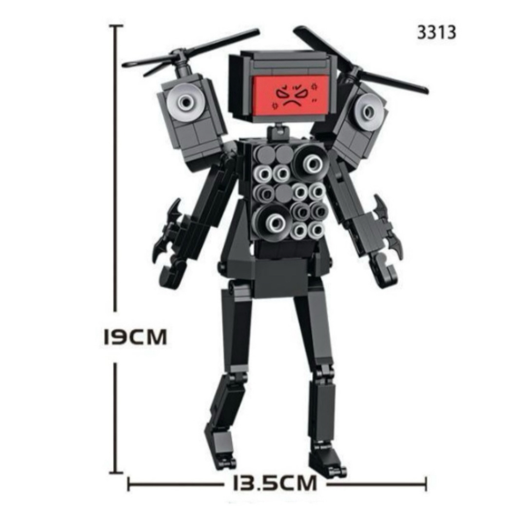 スキビディトイレ  タイタンテレビマン LEGOブロック互換品 キッズ/ベビー/マタニティのおもちゃ(積み木/ブロック)の商品写真