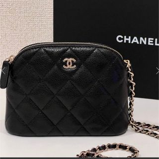 シャネル(CHANEL)のシャネルCHANEL 24ss チェーンクラッチ　マトラッセ　チェーンウォレット(ショルダーバッグ)