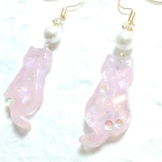 淡桜色の猫ピアス(ピアス)