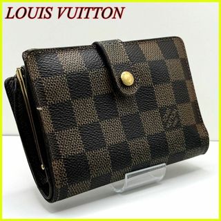 ルイヴィトン(LOUIS VUITTON)の【美品】ルイヴィトン ダミエ ポルトモネビエヴィエノワ がま口 二つ折り財布(財布)