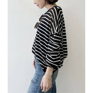 アパルトモンドゥーズィエムクラス(L'Appartement DEUXIEME CLASSE)のアパルトモン　Border Sheer Knit(カットソー(長袖/七分))