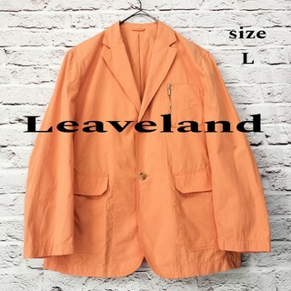 【パステルカラー】Leaveland 綿&ナイロン ジャケット(テーラードジャケット)