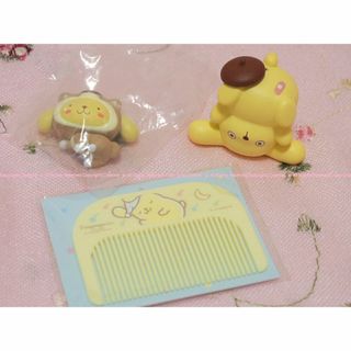 ポムポムプリン(ポムポムプリン)の新品⭐ポムポムプリン すってんころりん＆こいぬいぬの大行進フィギュア ヘアコーム(その他)