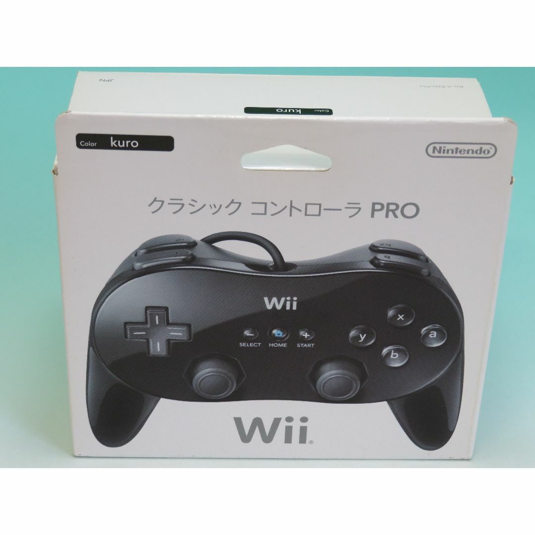 Wii(ウィー)のWii クラシックコントローラー PRO クロ RVL-005-02 2009年 エンタメ/ホビーのゲームソフト/ゲーム機本体(その他)の商品写真