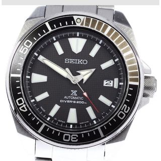 セイコー(SEIKO)の美品SEIKO prospex DIVERブラックサムライsbdy009完動品(腕時計(アナログ))