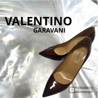 valentino garavani - 【美品・箱付き】VALENTINO ヴァレンティノ　22.5　エナメル　パンプス