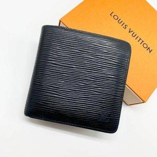 ルイヴィトン(LOUIS VUITTON)の【超絶美品】ルイヴィトン エピ ポルトフォイユ マルコ ブラック 二つ折り財布(財布)