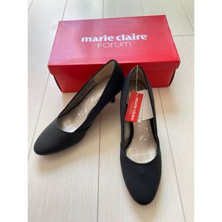 marie claire パンプス  ラウンドトゥ　23.5cm 黒 新品