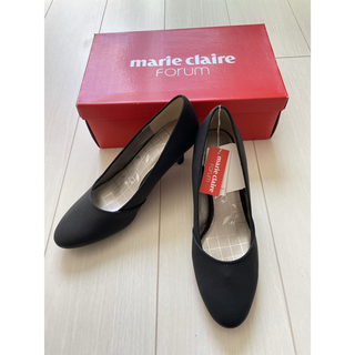 Marie Claire - marie claire パンプス  ラウンドトゥ　23.5cm 黒 新品