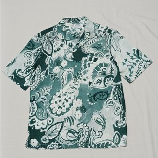 ザラ(ZARA)のメンズ  ZARA  グリーン アロハシャツ(シャツ)