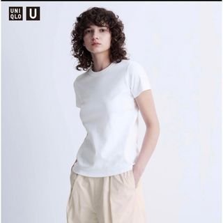 ユニクロ(UNIQLO)のユニクロ UNIQLO クルーネックT ホワイト(Tシャツ(半袖/袖なし))