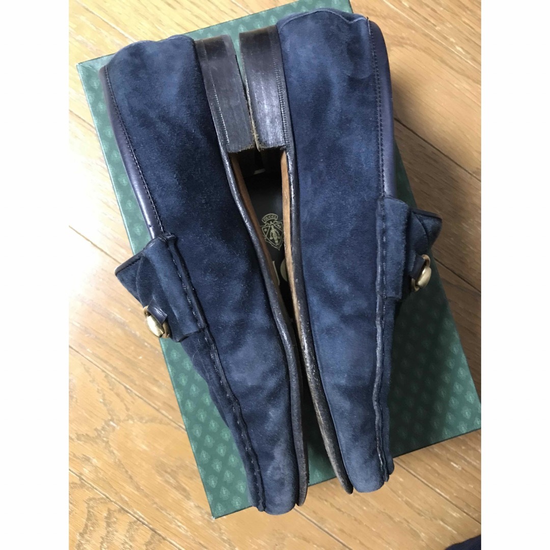 GUCCI - GUCCI グッチ ビットローファースエード濃緑35 1/2 22.5 GUCCI - GUCCI グッチ ビットローファースエード濃緑35 1/2 22.5