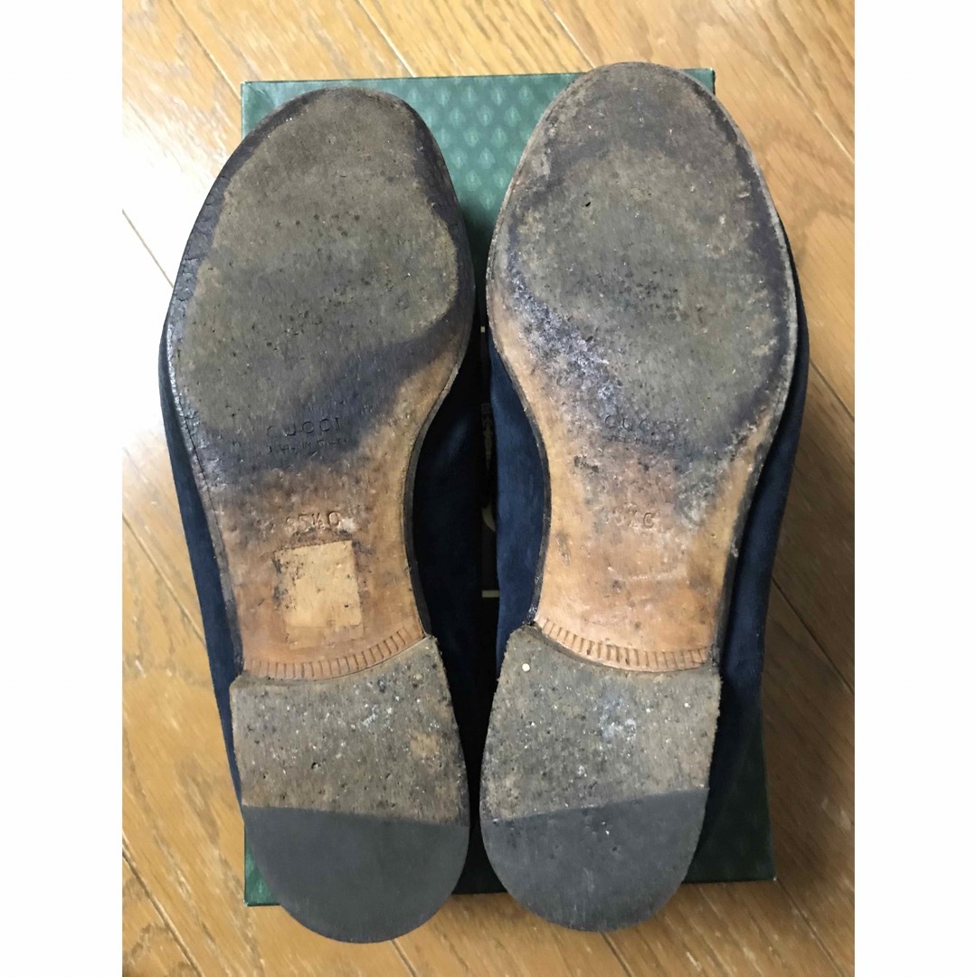 GUCCI - GUCCI グッチ ビットローファースエード濃緑35 1/2 22.5 GUCCI - GUCCI グッチ ビットローファースエード濃緑35 1/2 22.5