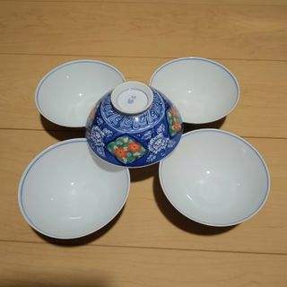 価格相談可　有田焼　鶴松　茶碗（飯碗）　5客セット(食器)