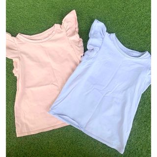 UNIQLO - 【美品】ガールズTシャツ2枚セット 120cm