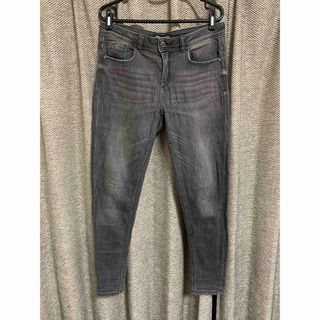 ザラ(ZARA)のZARA ザラ　スキニーパンツ　デニム　EUR38 黒　ブラック(デニム/ジーンズ)