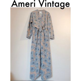 アメリヴィンテージ(Ameri VINTAGE)の人気！【AMERI】TIE SHIRT DRESS 黒石奈央子さん着用(ロングワンピース/マキシワンピース)