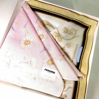 RENOMA - 【新品】renoma　WEDGWOOD　ハンカチ　花柄　綿100%　大判