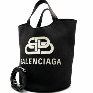 バレンシアガ(Balenciaga)の✨美品✨バレンシアガ ウェーブ 2way ショルダーバッグ キャンバス ブラック(ショルダーバッグ)