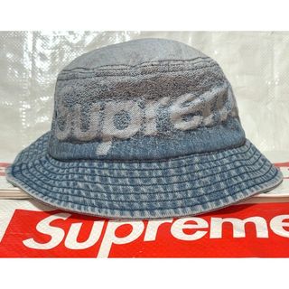 Supreme - Supreme Fade Jacquard Denim Crusher Hat