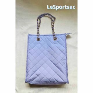 レスポートサック(LeSportsac)のレスポートサック　キルティングチェーントバッグート　ヒヤシンス　キルト　パープル(トートバッグ)