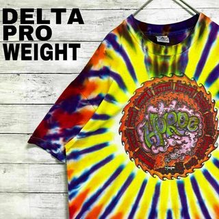 DELTA - 45p USA製 ヴィンテージ DELTA 半袖Tシャツ タイダイ柄