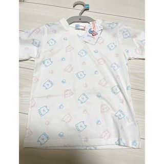 新品 TIRO PINOキッズ 白 女の子 半袖 Tシャツ トップス 120cm(Tシャツ/カットソー)